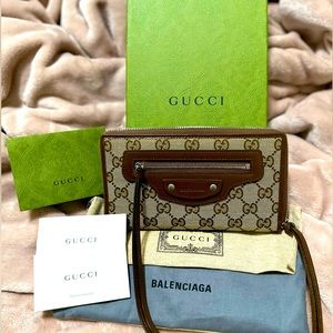 Gucci x Balenciaga The Hacker Project Neo Classic Zip Around Wallet